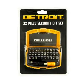 DETROIT Security Screwdriver Bit Set - 32 Piece DSDBS32PC