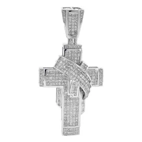 Diamond Cross Pendant Wrap Around