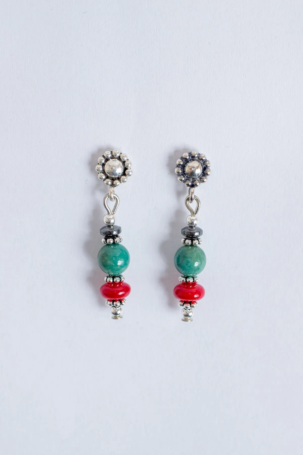 Diverse Stone Beaded Earrings