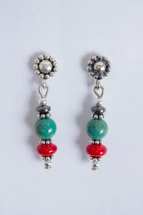 Diverse Stone Beaded Earrings