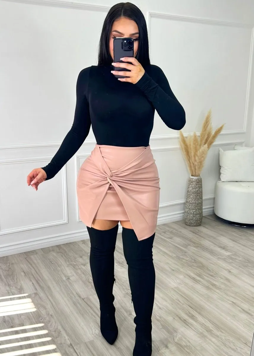 Mauve A-Line Skirt