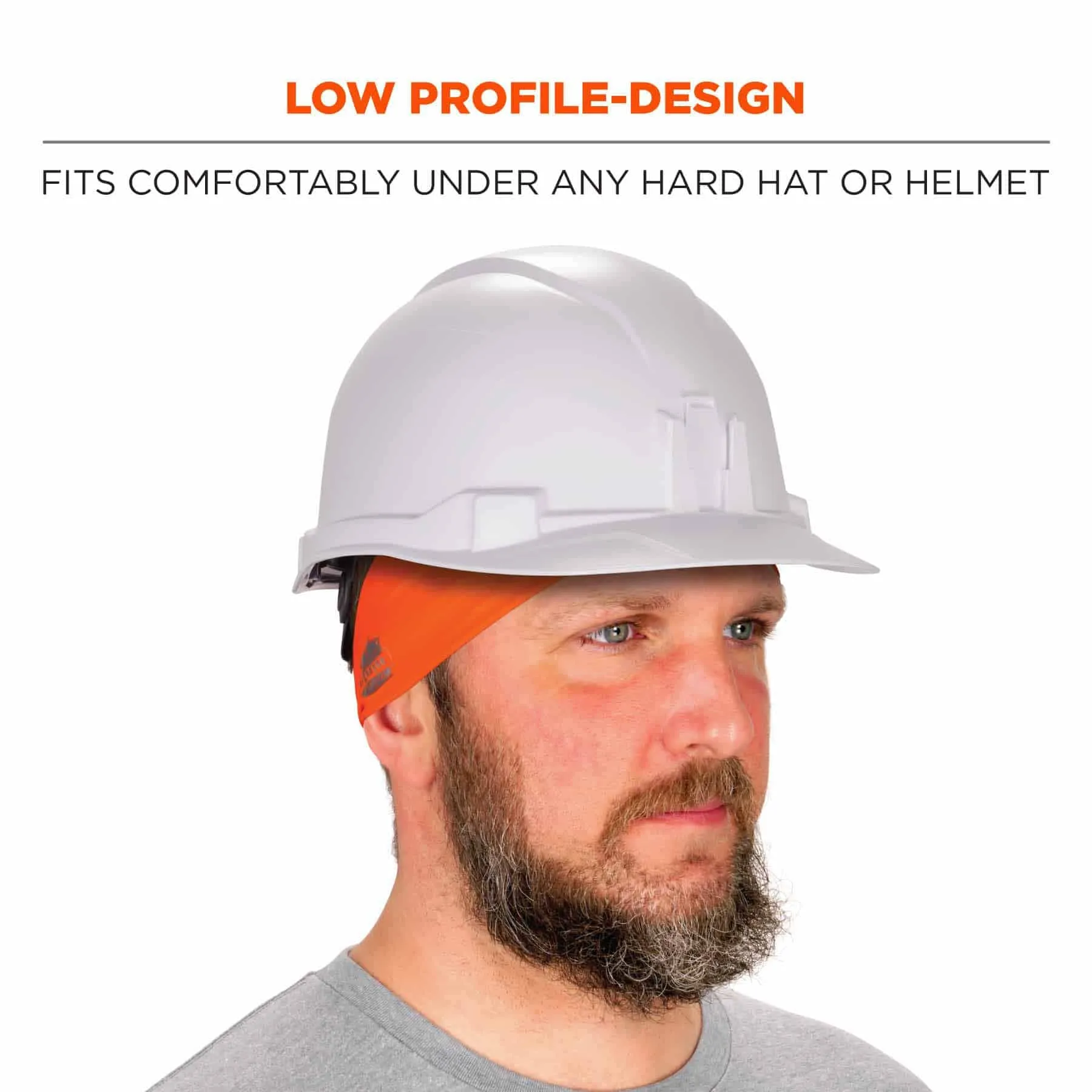 Ergodyne 12704 6634  Orange Cooling Headband - Performance Knit