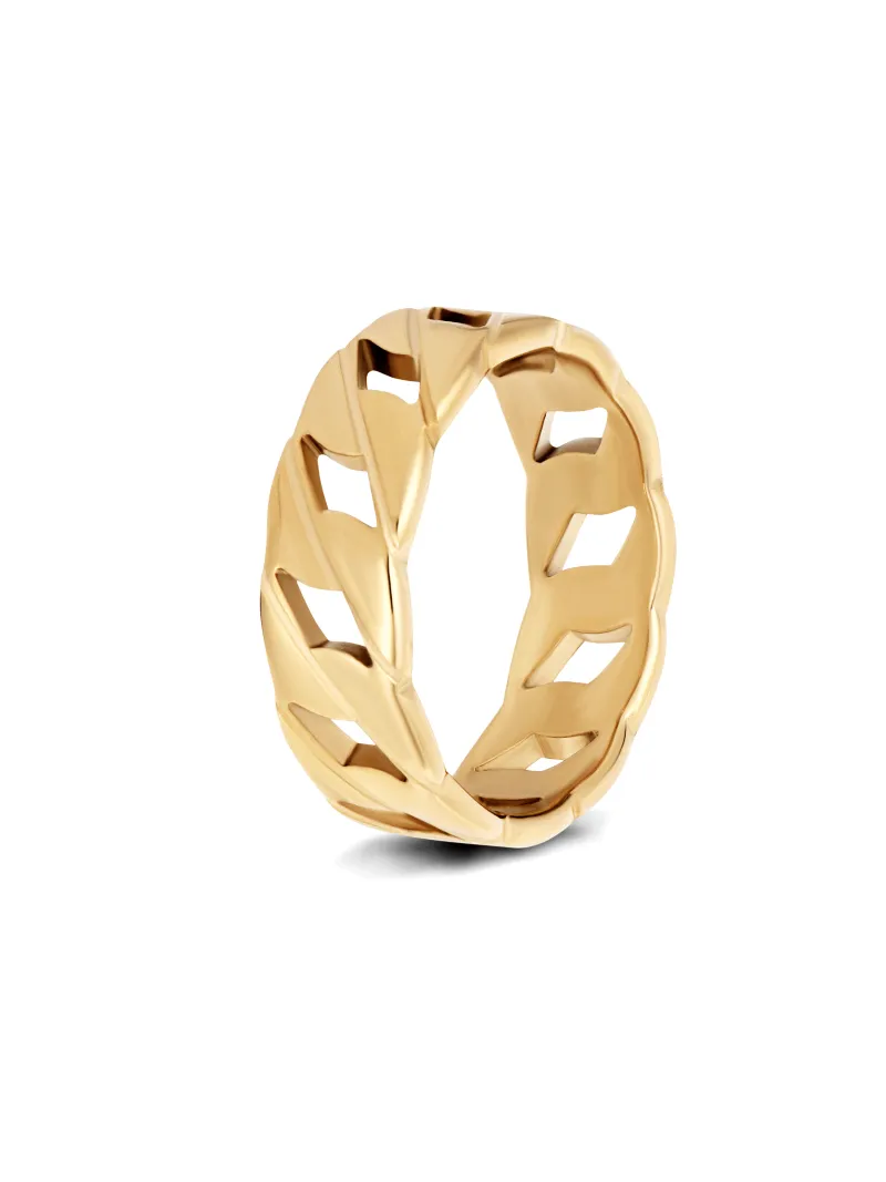 Minimalist Chain Band Ring