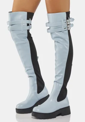 Fashion Chameleon Thigh-High Boots