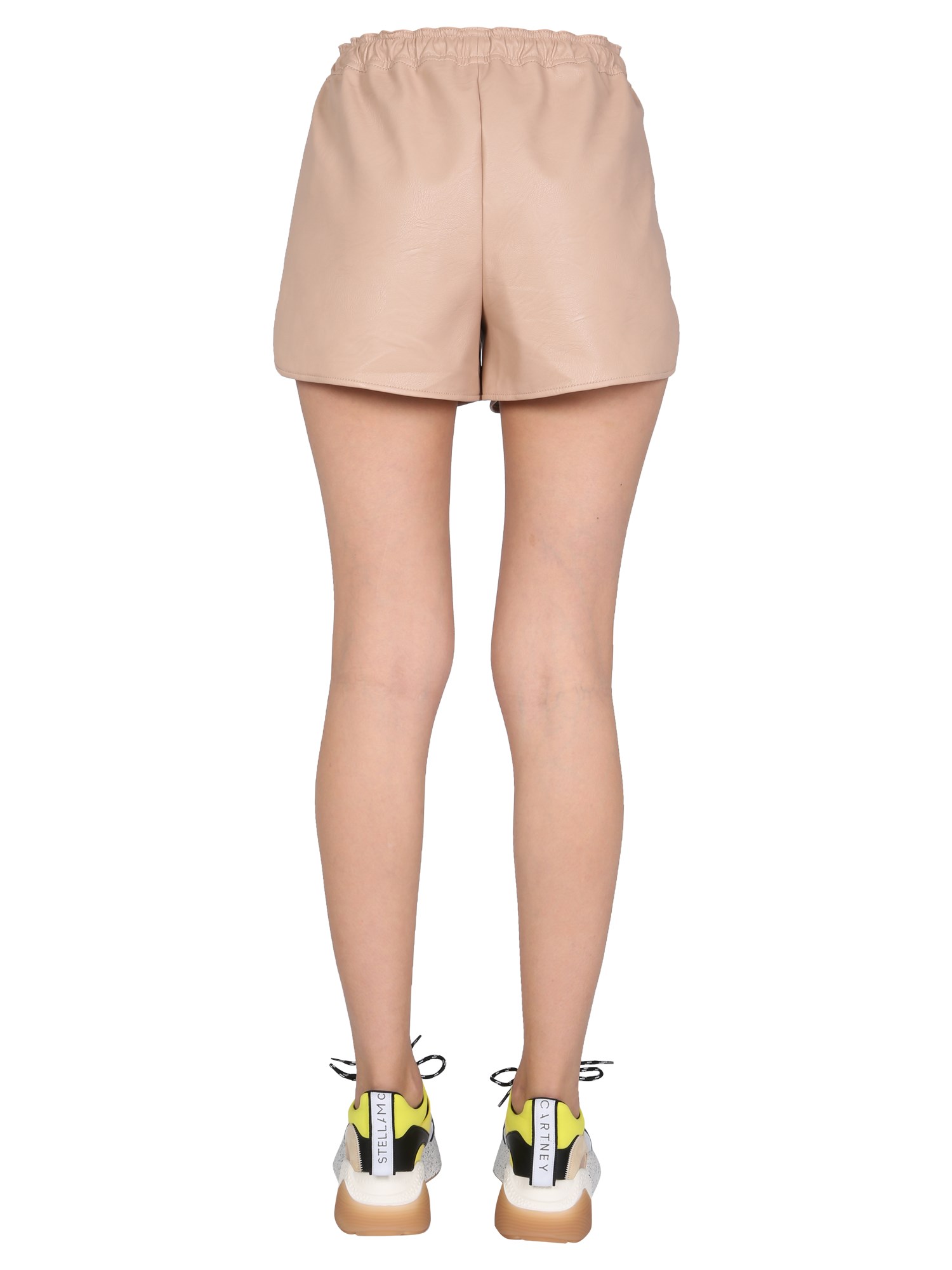 Faux Leather Shorts with Drawstring - STELLA McCARTNEY