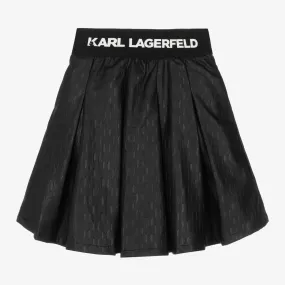 Karl Lagerfeld Logo Embossed Skirt