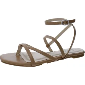 Faux Leather Thong Strappy Sandals by Journee Collection