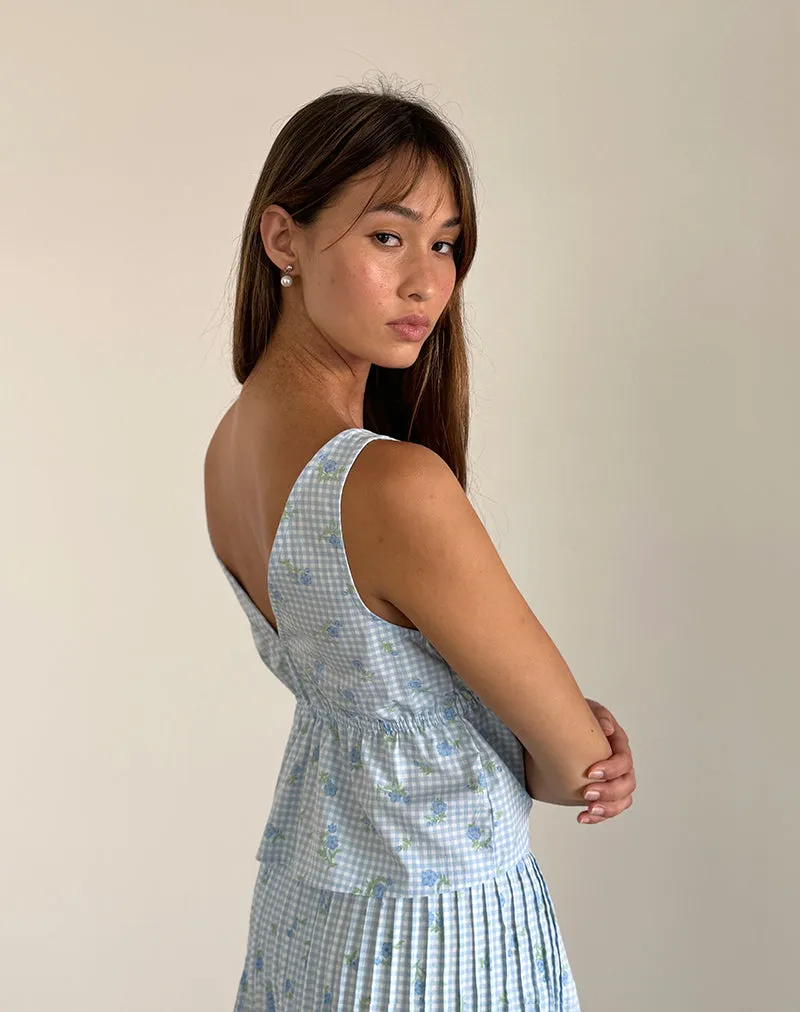 Feminine Gingham Camisole