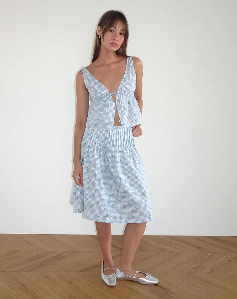 Feminine Gingham Camisole