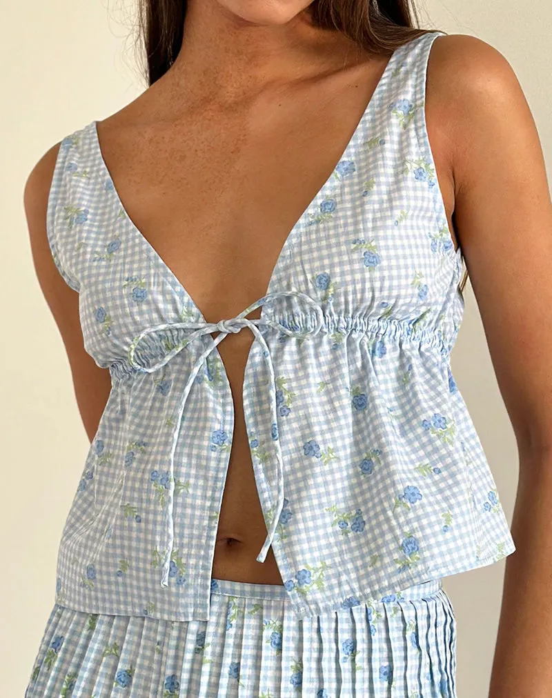 Feminine Gingham Camisole