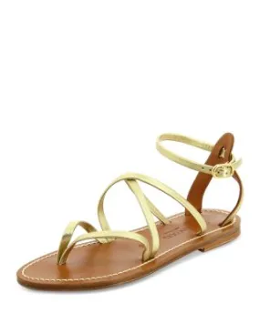 Flat Women's Strappy Leather Sandals