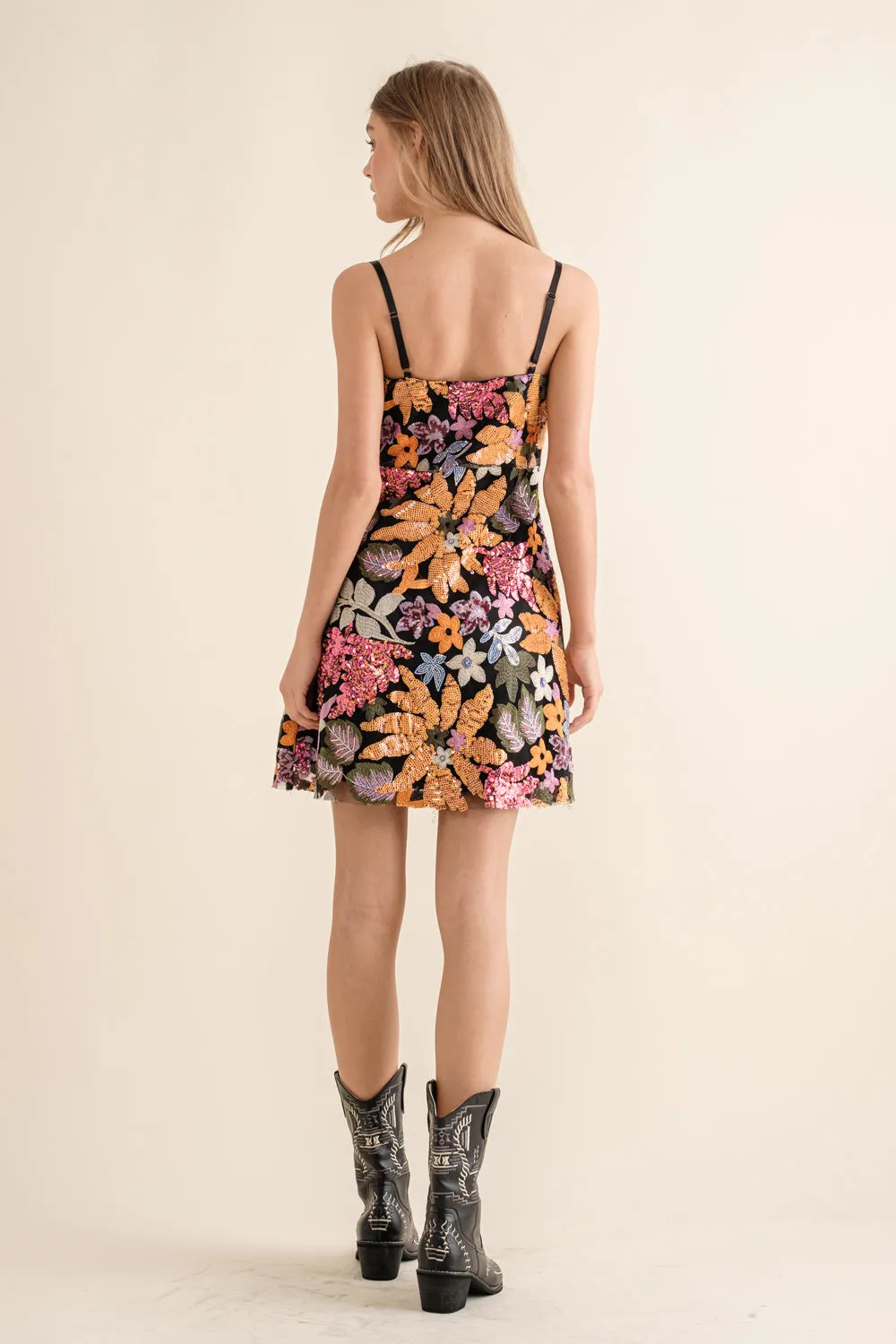 Charming Floral Garden Mini Dress