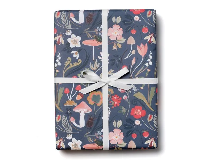 Forest Blue Wrapping Paper