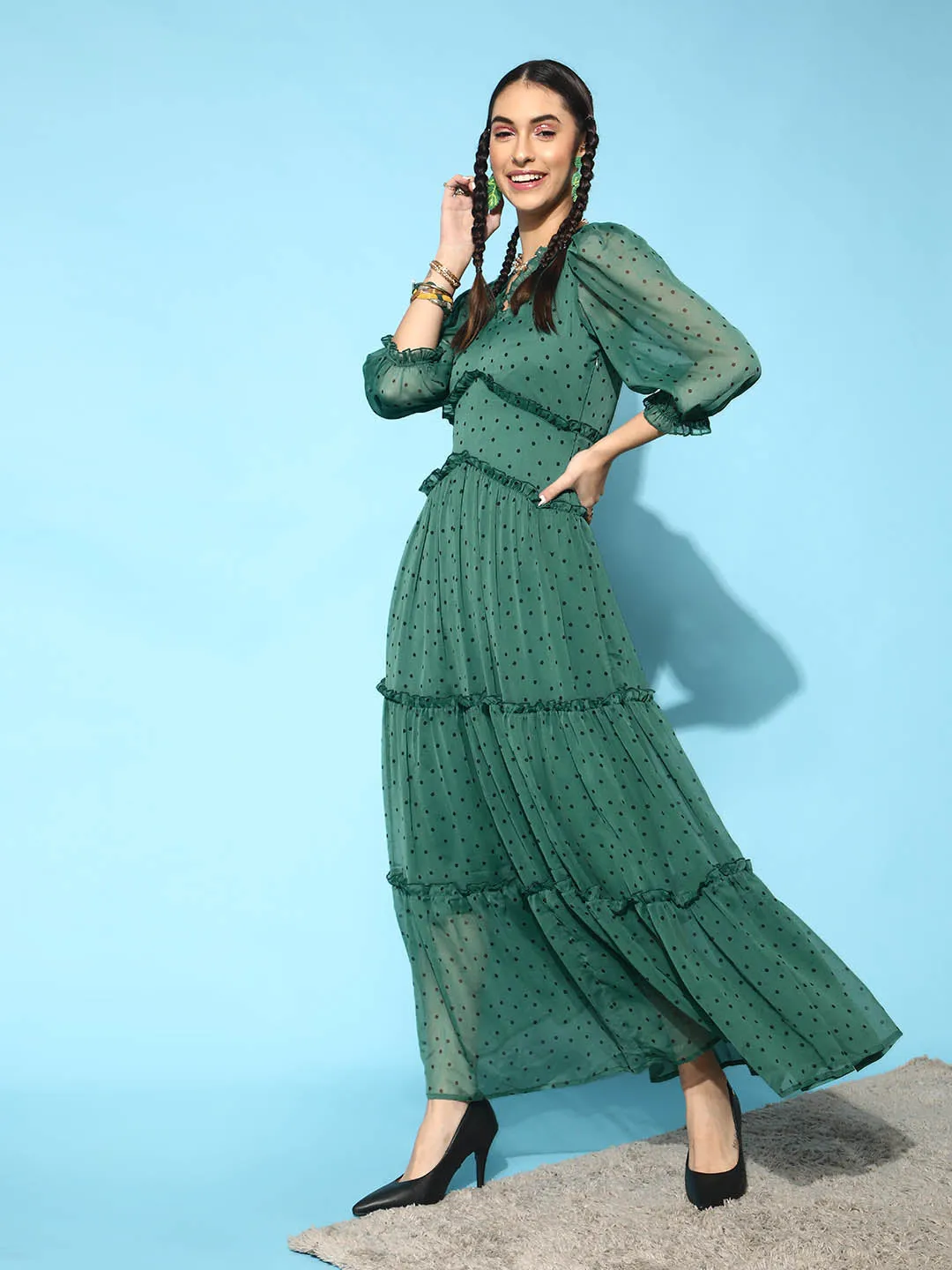 Frill Maxi Dress