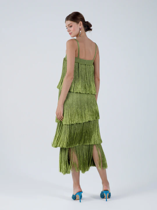 Angelica Fringed Maxi Dress by MyBeachySide