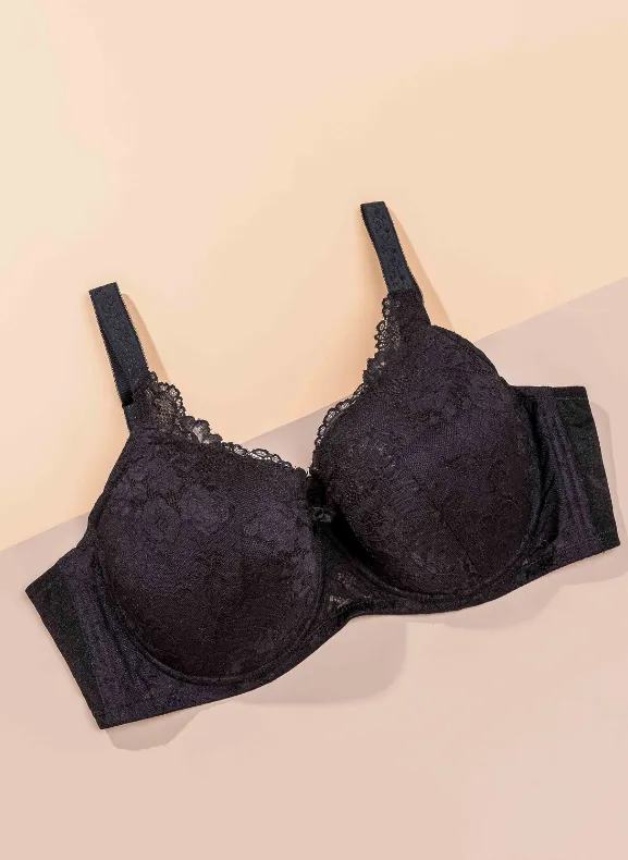 Plus Size Design Sheen Lace II Full Cup Bra S11-29891