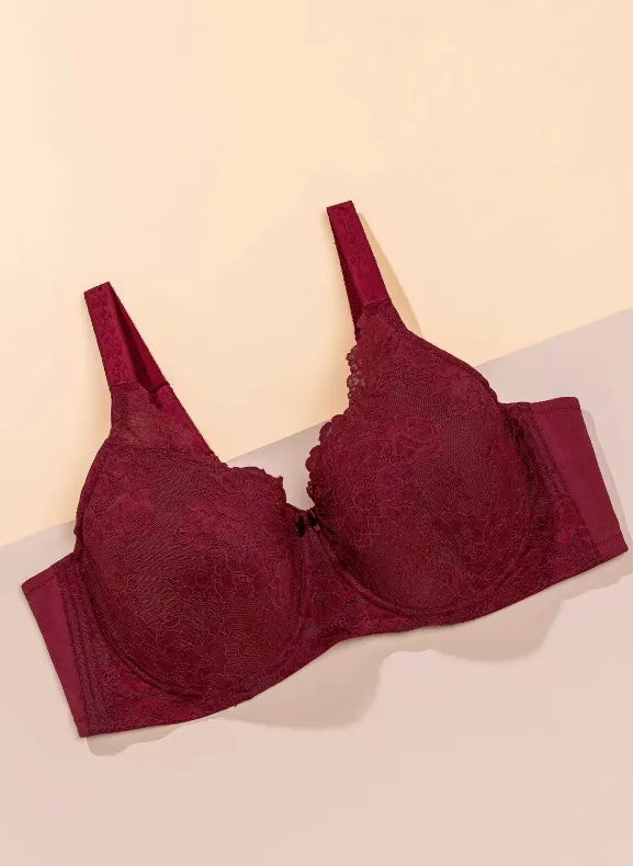 Plus Size Design Sheen Lace II Full Cup Bra S11-29891