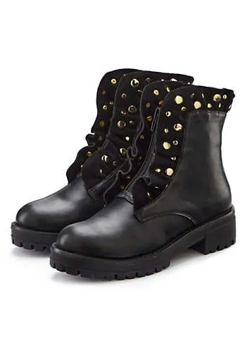 Gemstone Zipper Boots