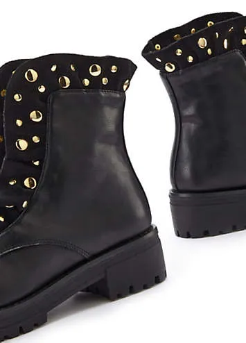 Gemstone Zipper Boots