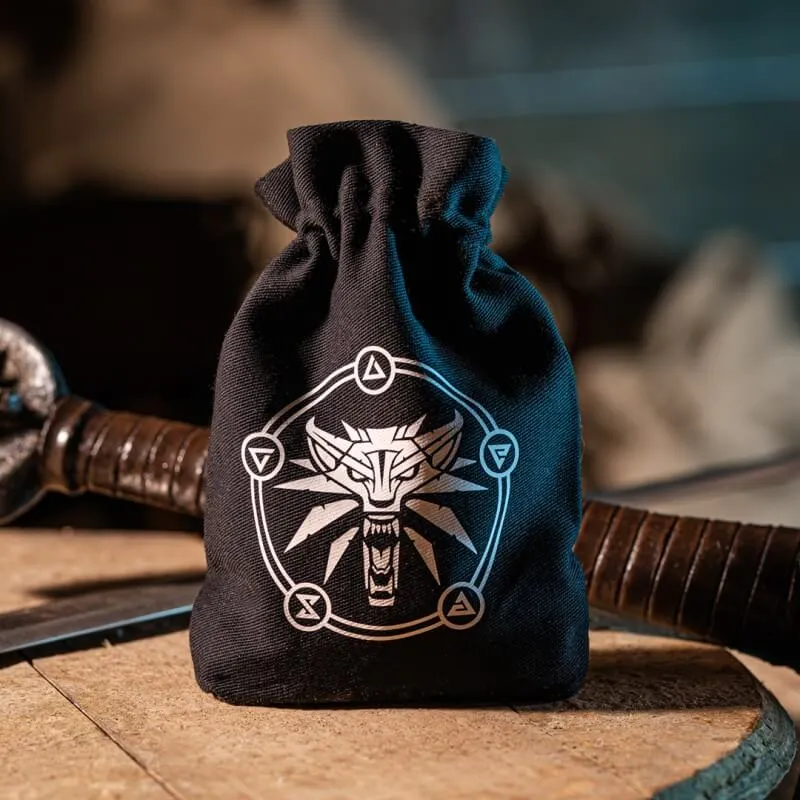 Dice Bag from The Witcher Featuring Geralt, School of the Wolf