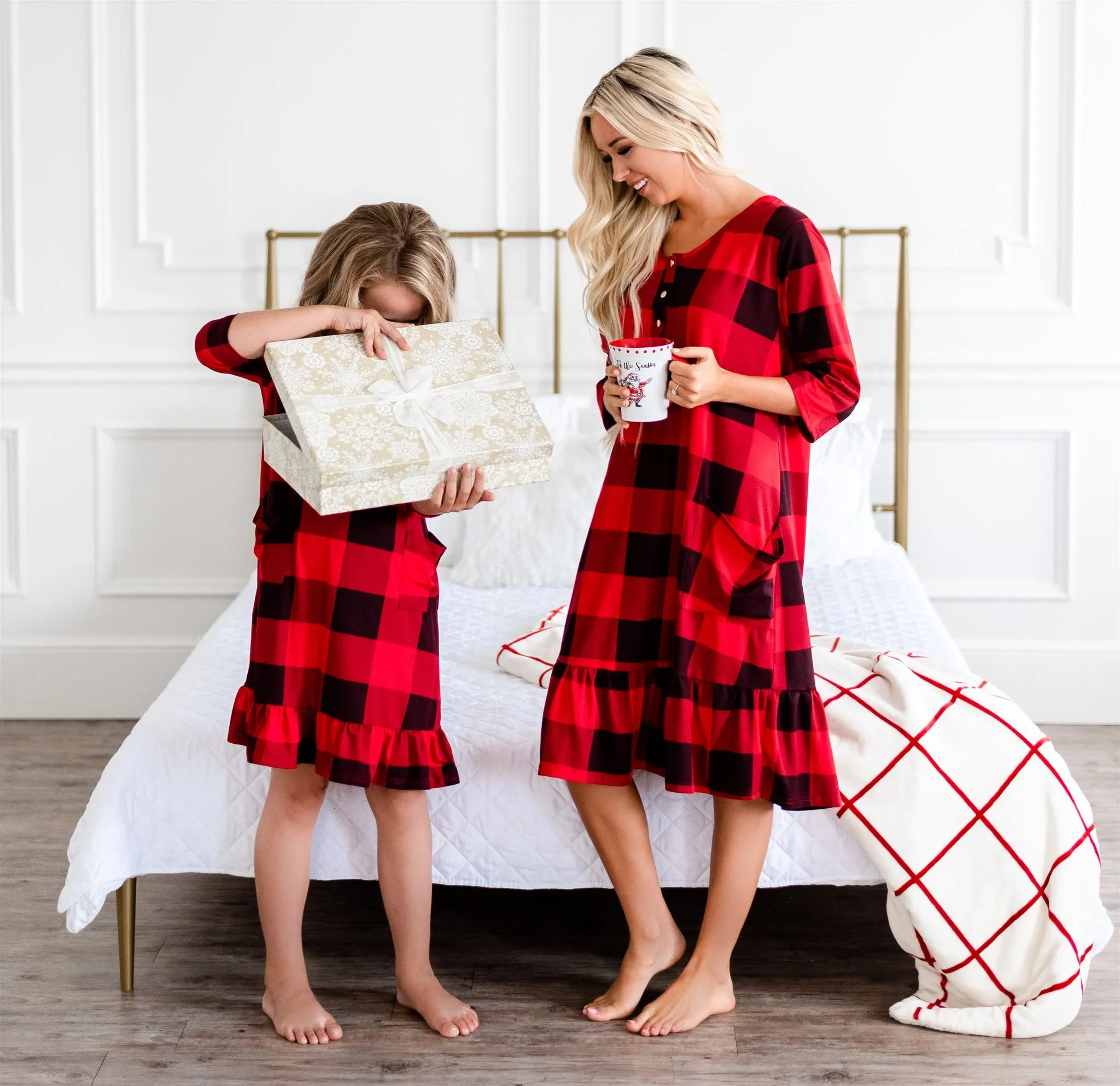 Buffalo Plaid Mother-Daughter Dress