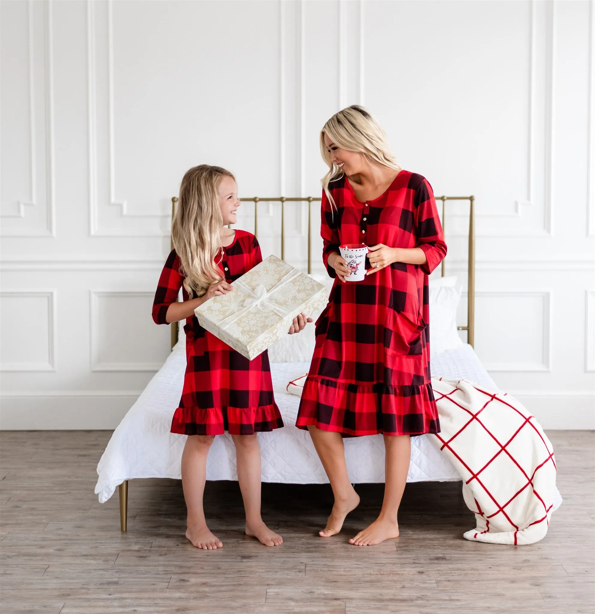 Buffalo Plaid Mother-Daughter Dress