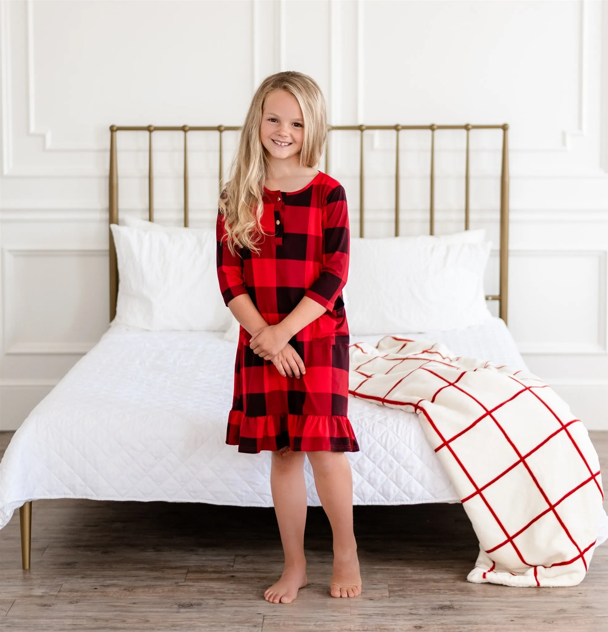 Buffalo Plaid Mother-Daughter Dress