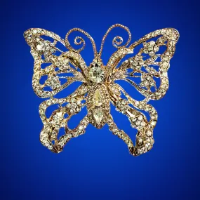 Gold Crystal Butterfly