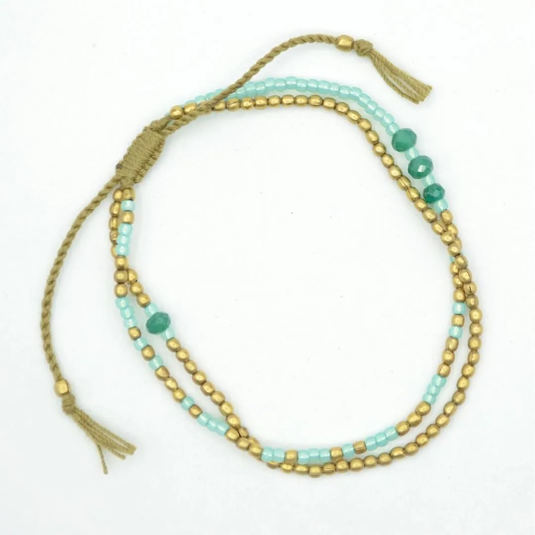 Green Beaded Bracelet