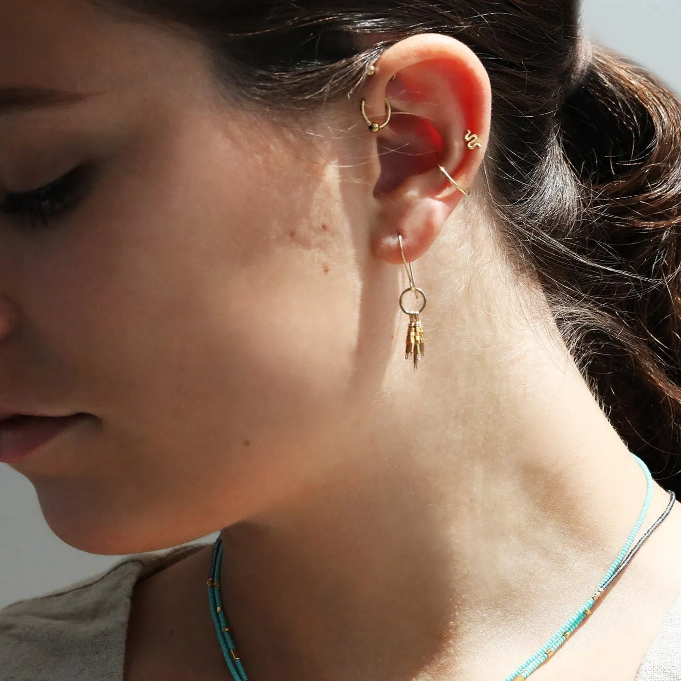 Gold Vermeil Tassel Earrings