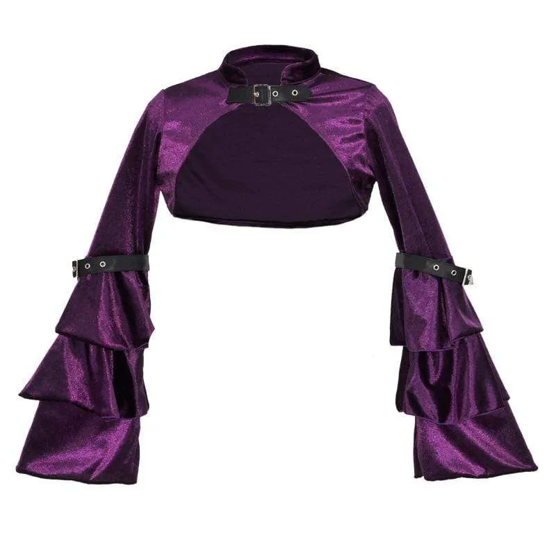 Gothic Flare Sleeved Velvet Capes