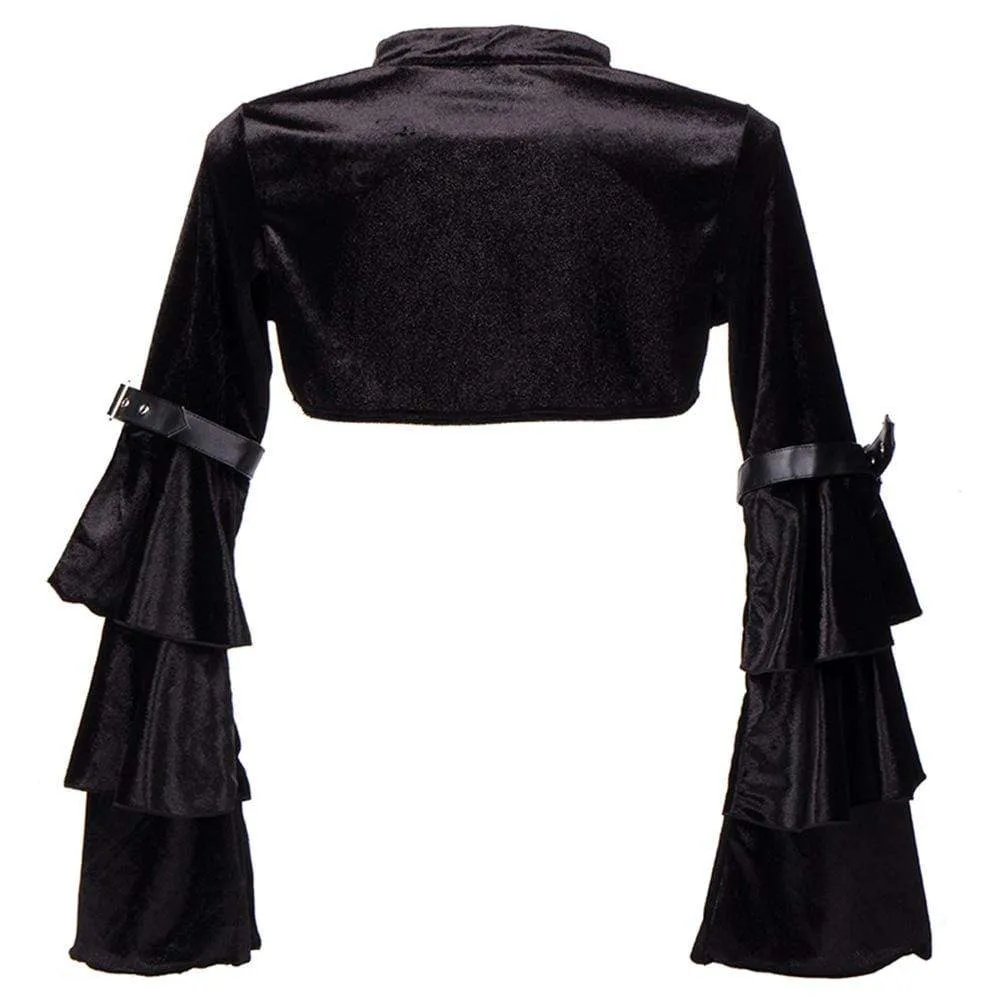 Gothic Flare Sleeved Velvet Capes