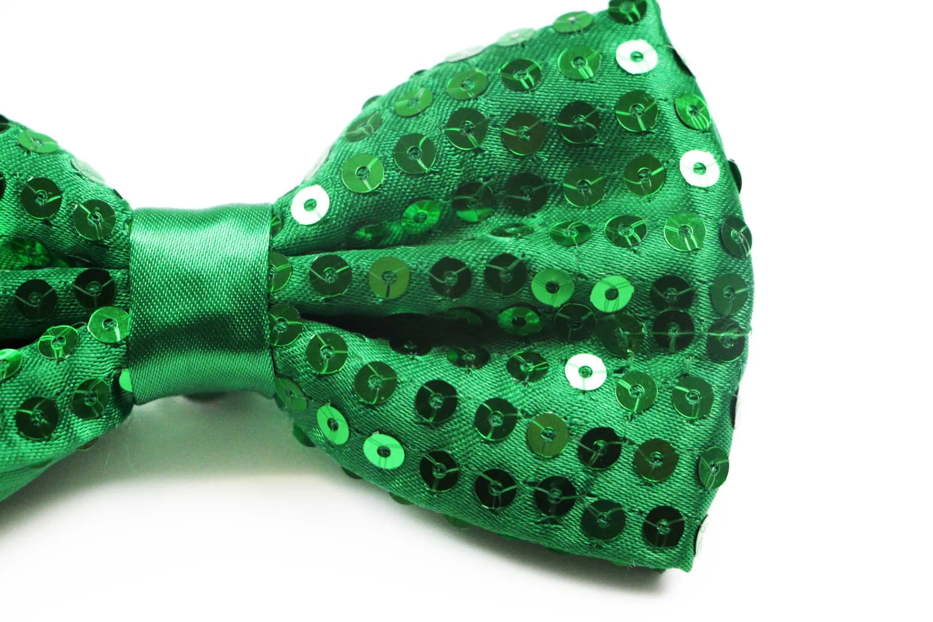 Green Sequin Bow Tie