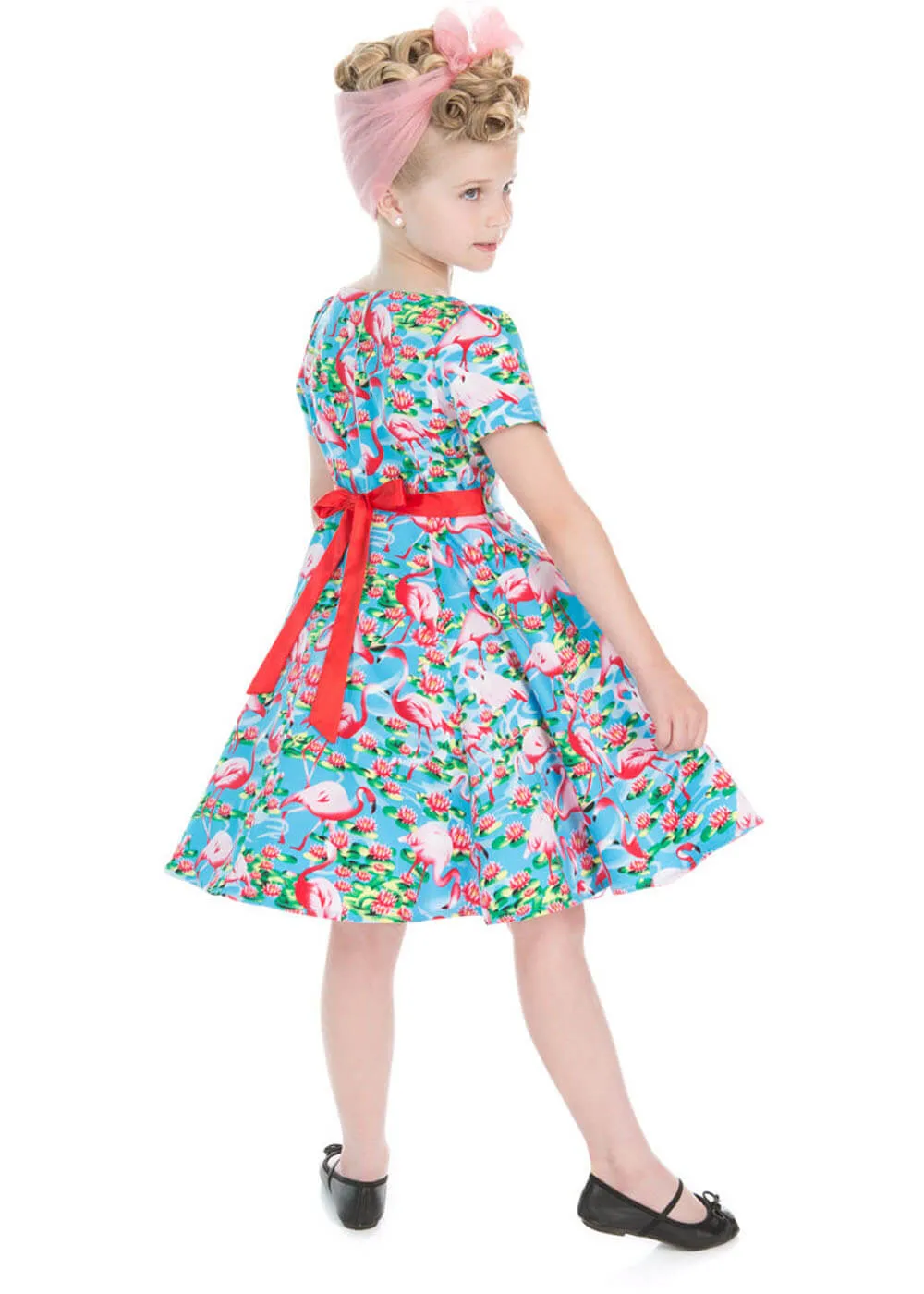 Hearts & Roses Kids Funky Flamingo Dress