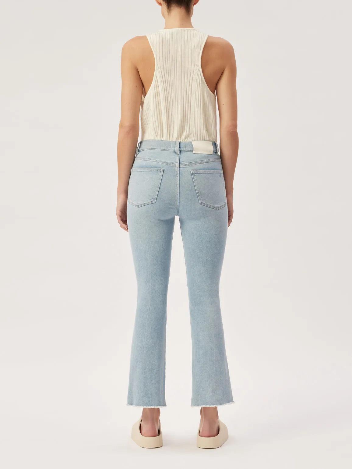 High-Rise Instasculpt Crop Jeans with Bootcut (DL1961 Bridget)