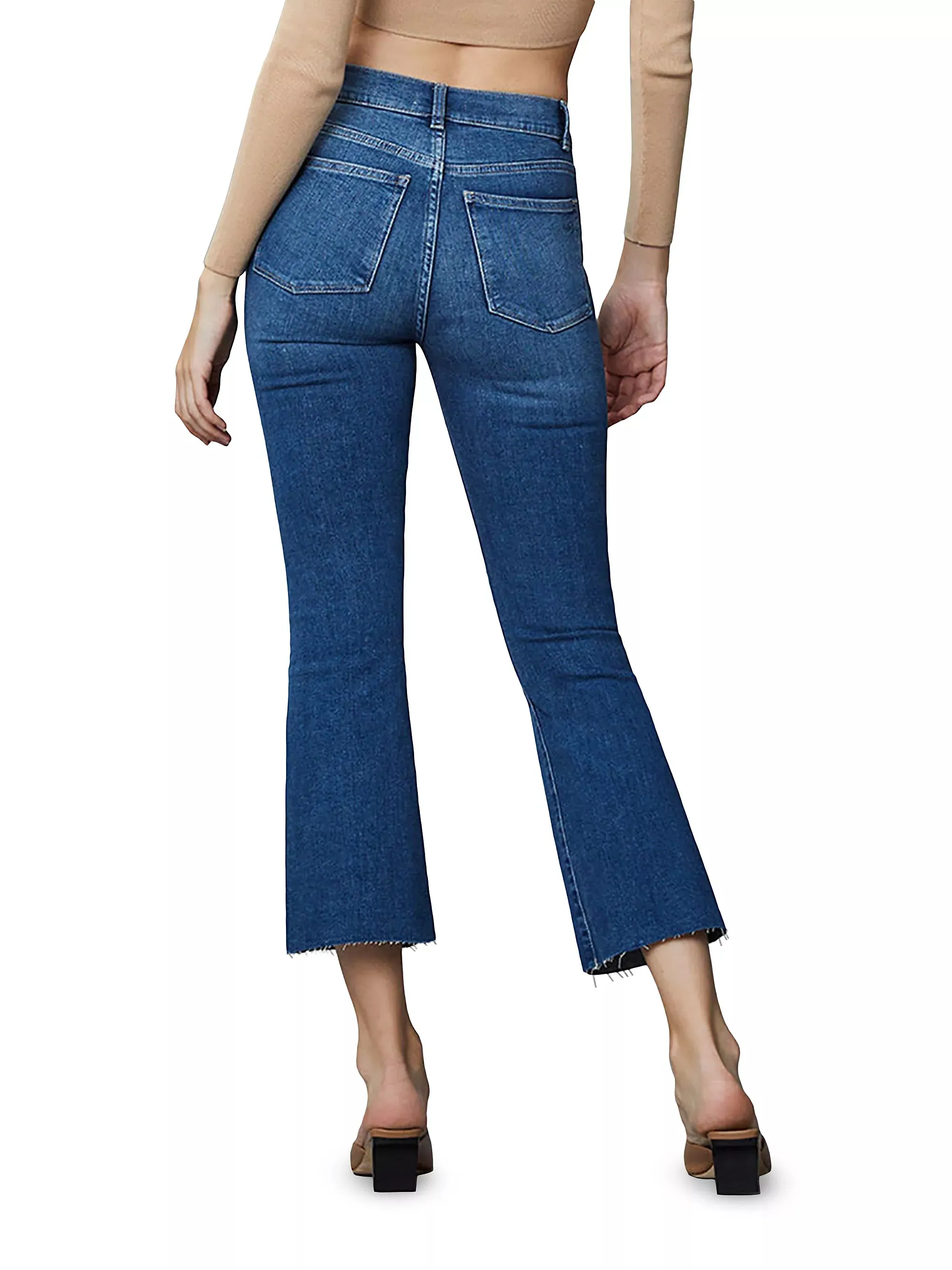 High-Rise Instasculpt Crop Jeans with Bootcut (DL1961 Bridget)