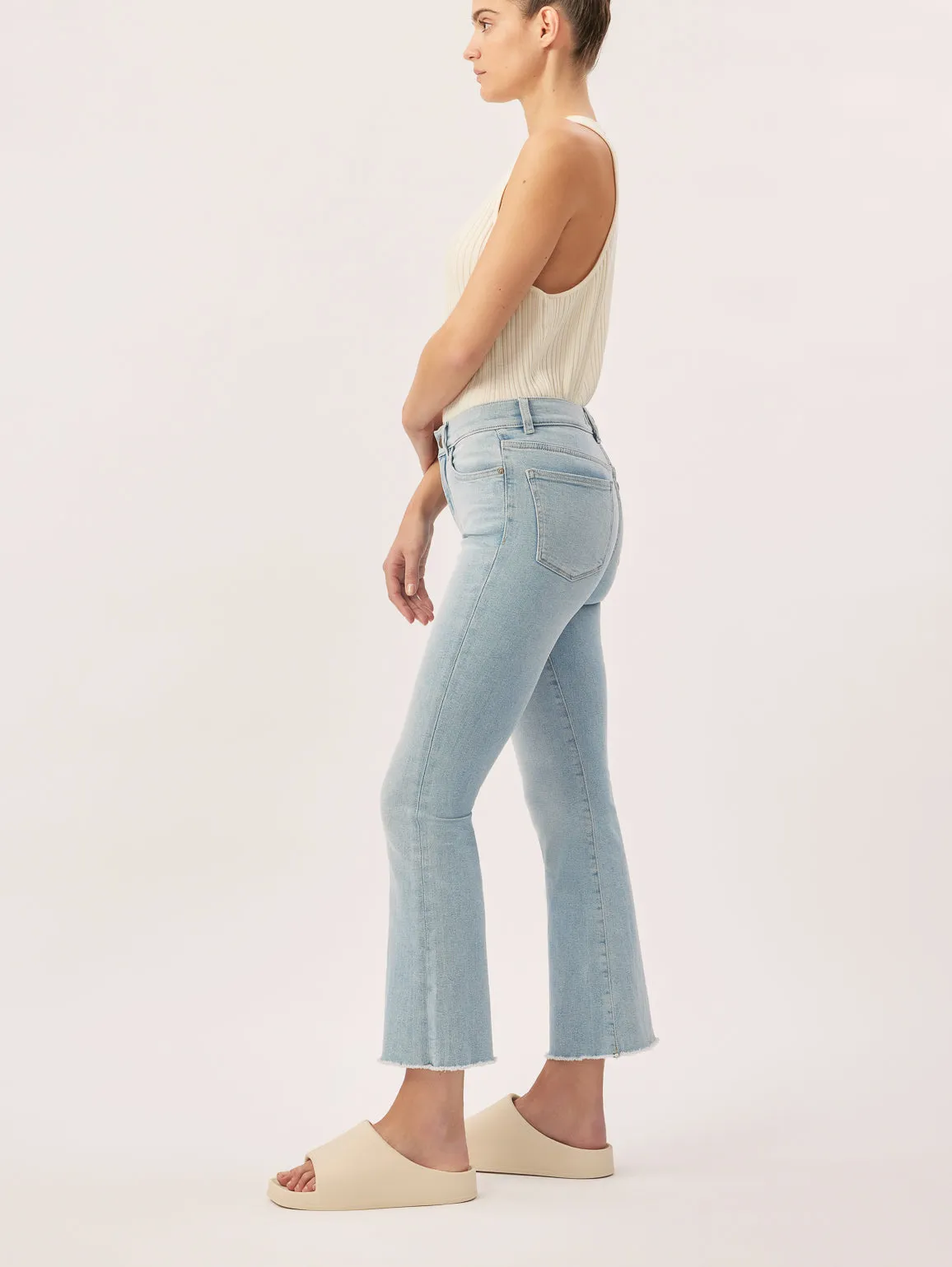 High-Rise Instasculpt Crop Jeans with Bootcut (DL1961 Bridget)