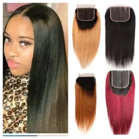 Blonde Straight Lace Closure Hair