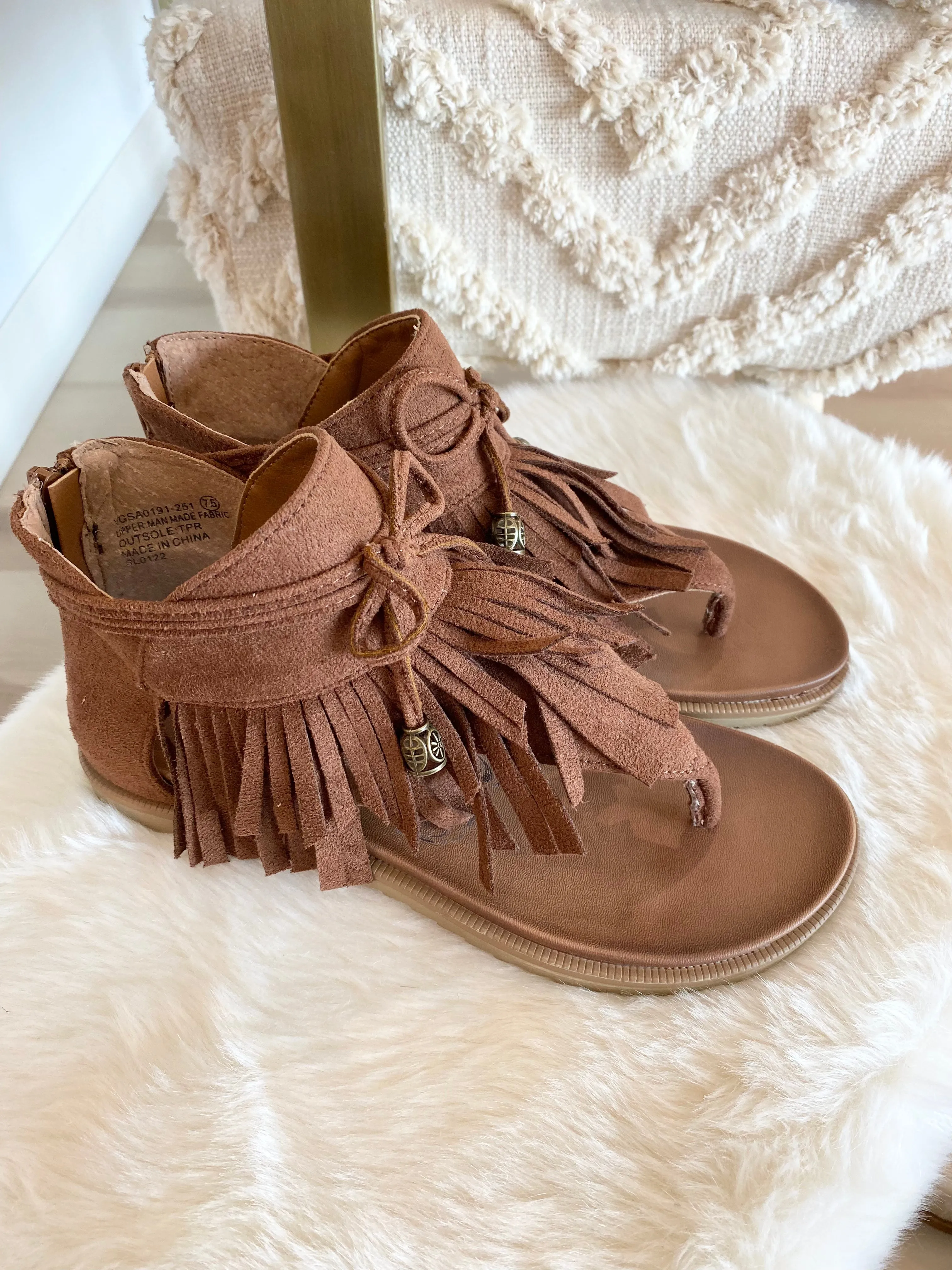 Tan Strappy Sandals