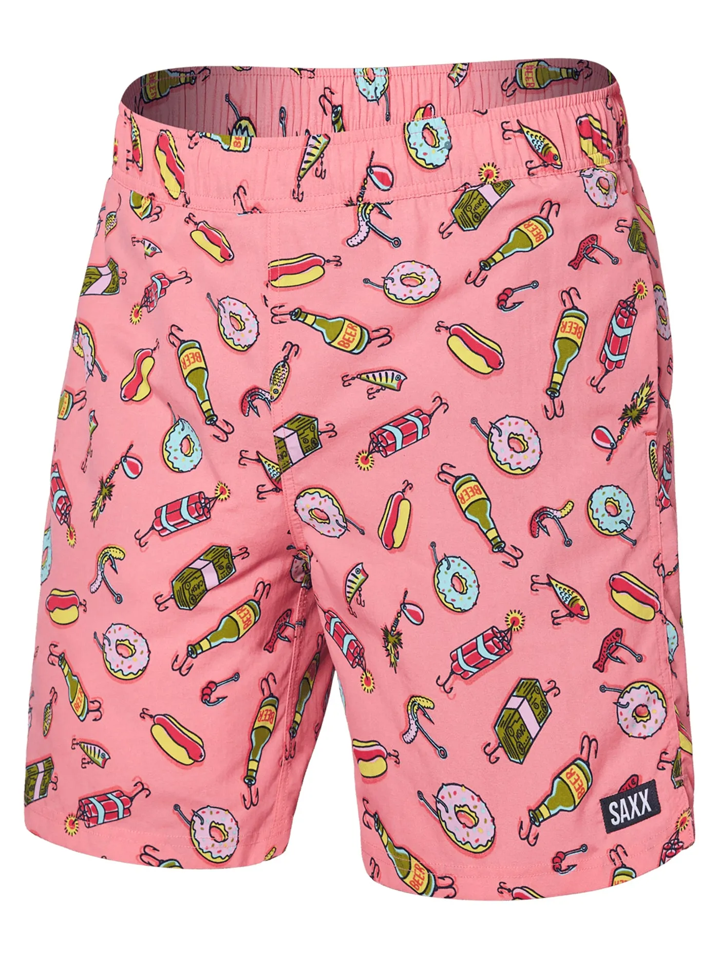 Flamingo Design 2-in-1 Go Coastal Volley Boardshorts