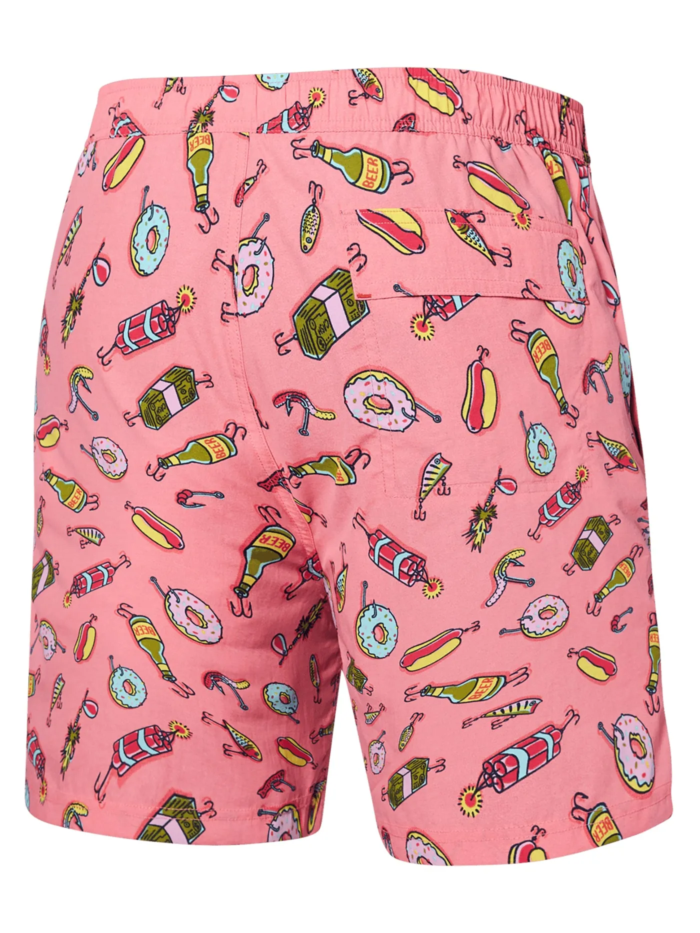 Flamingo Design 2-in-1 Go Coastal Volley Boardshorts