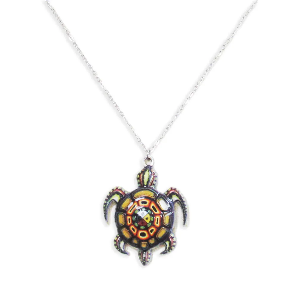 James Jacko Medicine Turtle Charm Necklace