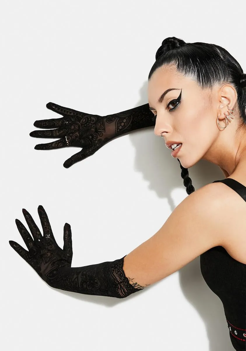 Lace Gloves for Gothic Style Daily Wear