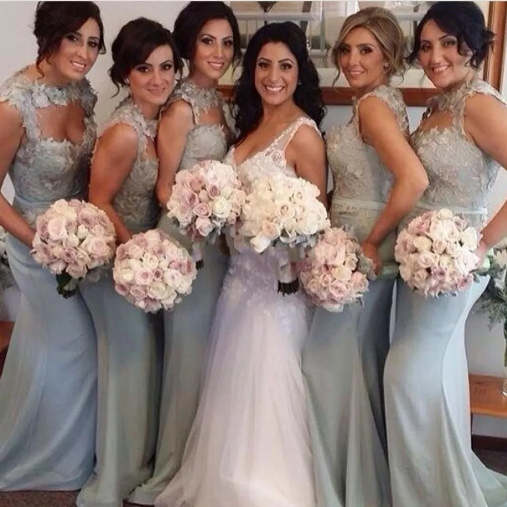 Mermaid Lace Bridesmaid Dress, WG135