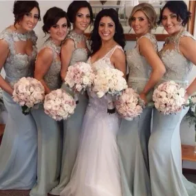 Mermaid Lace Bridesmaid Dress, WG135