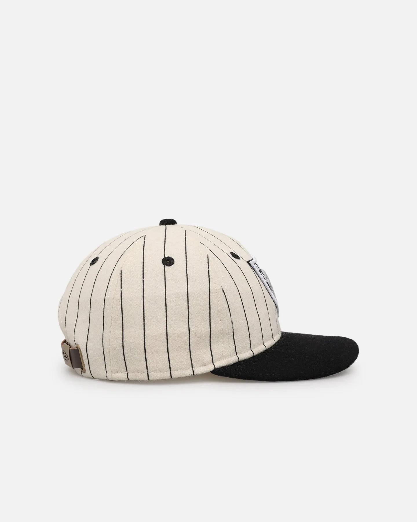 Off White/Black 9FIFTY Retro Crown Strapback for Las Vegas Raiders by New Era