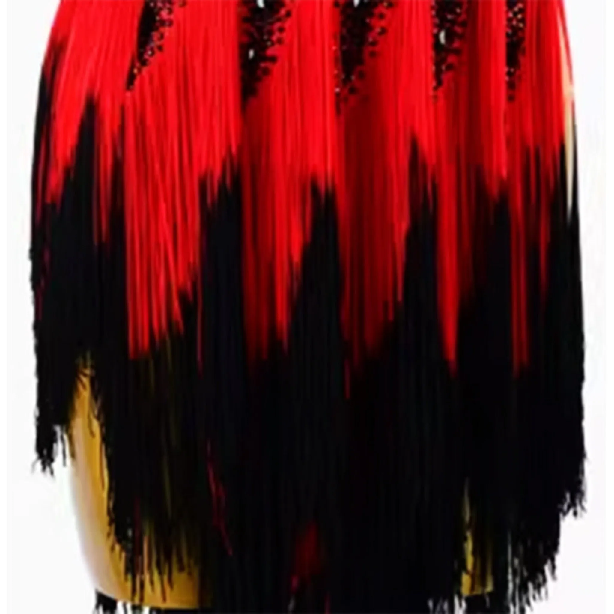 Combo of Top and Fringed Skirt