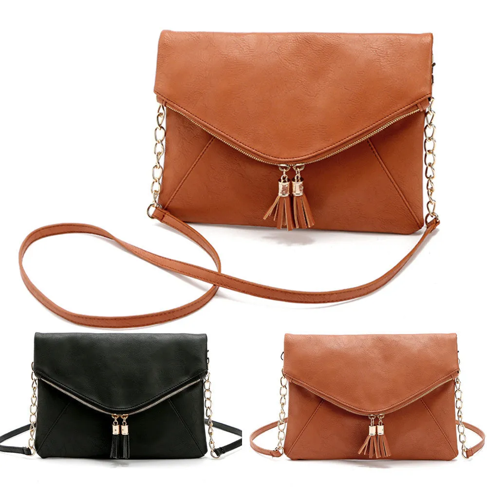 Leather Shoulder Bag Crossbody Messenger Purse