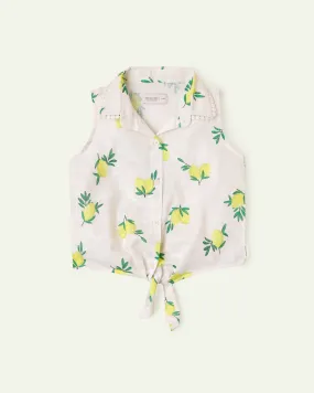 Lemon Printed Top