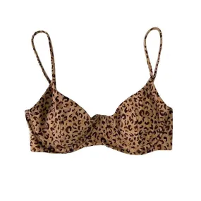 Leopard Mocha Tropez Bikini Top